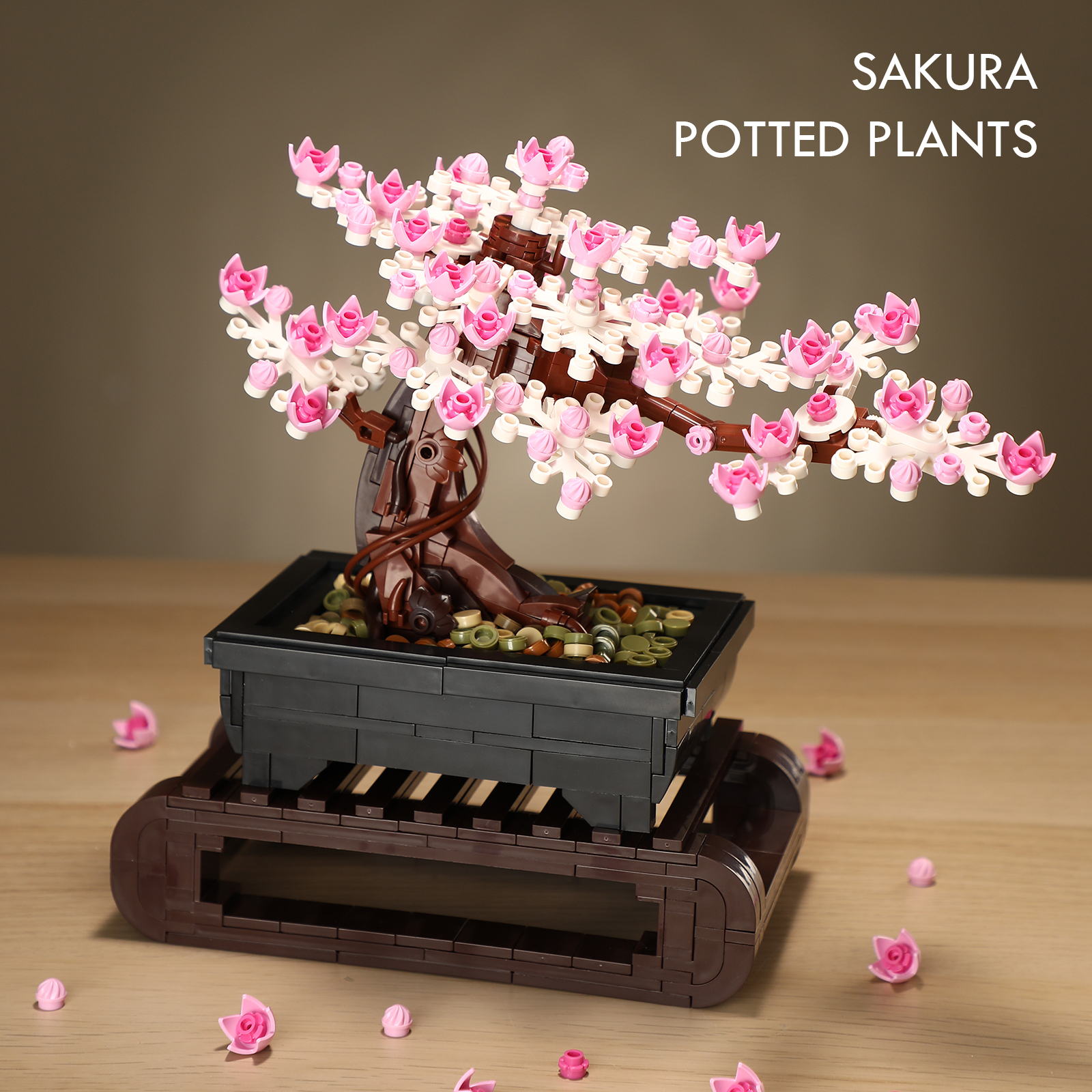 Amazon.com: Vamuss 3-In-1Le-go Bonsai Tree Building Set,Cherry